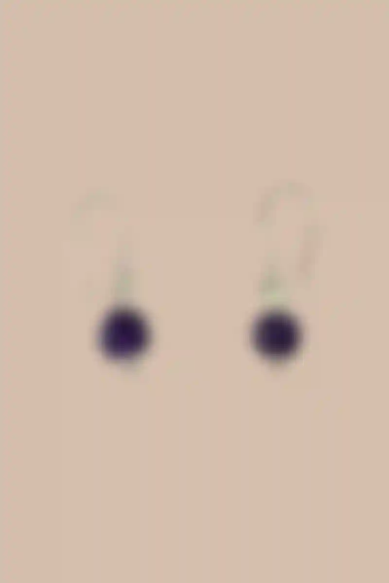 Boucle d'oreille avec pierre d'Améthyste